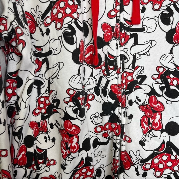 Disney Minnie Mouse Zip up Hoodie with Padded Mouse Ears - Women's Sz XL - Picture 7 of 14